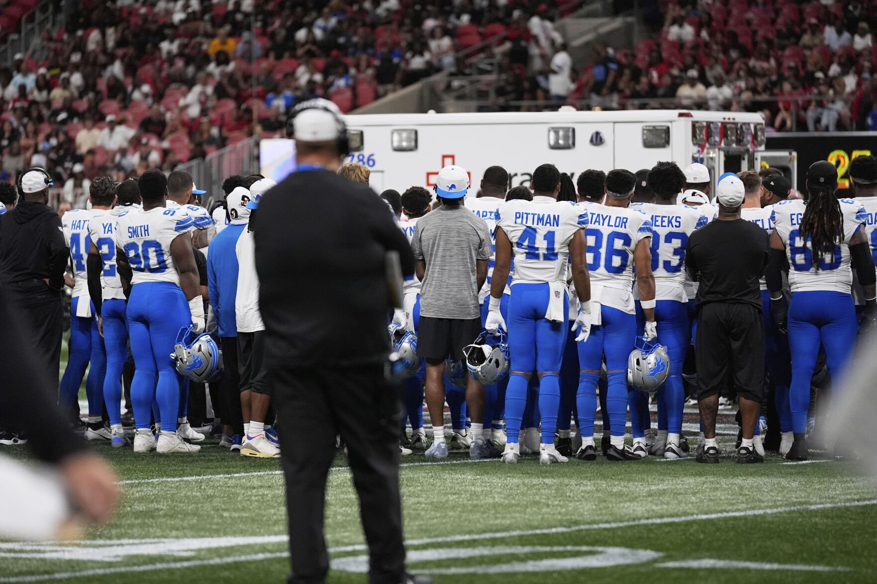APTOPIX Lions Falcons Football